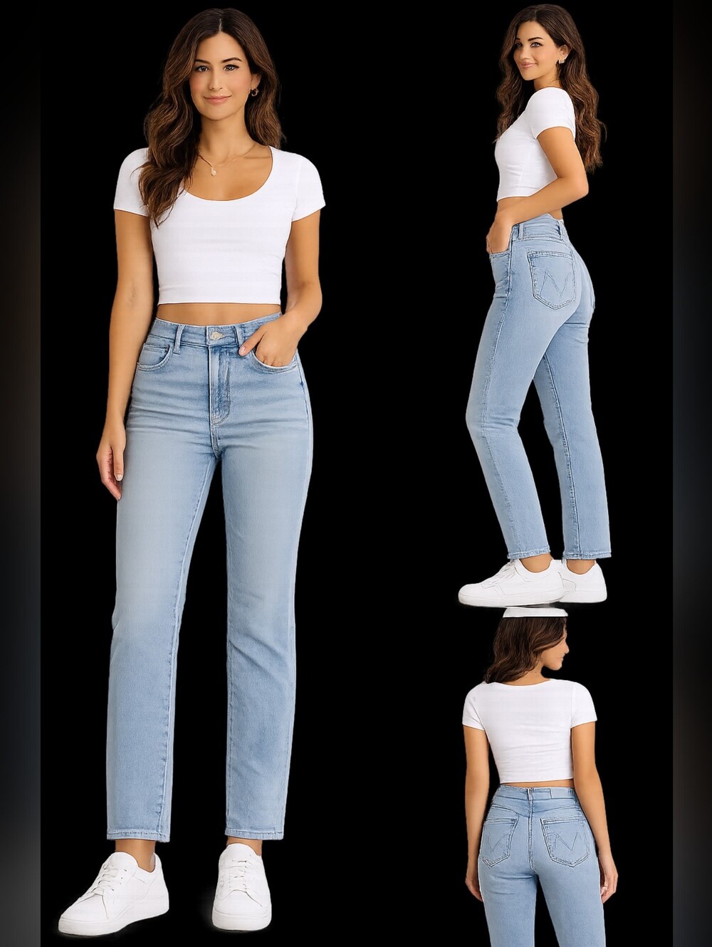 MOTHER Light Wash Slim Straight Jeans Size 30